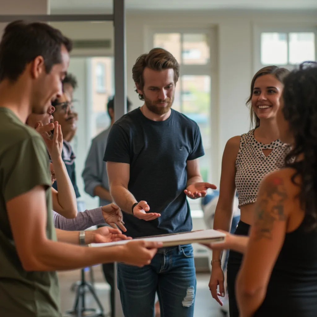 Séance de coaching en groupe